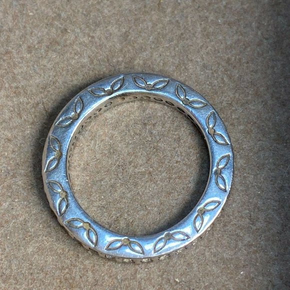 Pandora Eternity Ring S295 ALE Size 52 / US 6 Pave - Picture 4 of 5